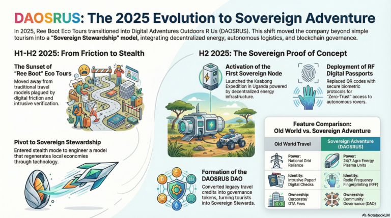 The Sovereign Adventure DAO: DAOSRUS and the Evolution of Off-Grid Infrastructure